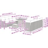  Set od 11 komada Vrtne Sofa s jastučićima Bež Poly Rattan Akacija | shoptok.hr