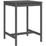 The Living Store Vrtna miza siva 82,5x82,5x110 cm trdna borovina - Vrtna Miza, (21461294) | Shoptok.si