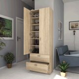 Kondela Dvokrilna omara za čevlje, hrast sonoma, BANDI | Shoptok.si