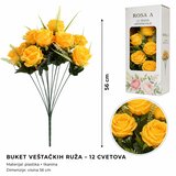 KMT Veštačko cveće Ruža, 12 Komada, Žuta Cene