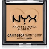 NYX Professional Makeup Can't Stop Won't Stop Mattifying Powder matirajući puder nijansa 05 Golden 6 g Cijene