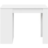 vidaXL Stol s ladicom i policom bijeli 102x62x77,5 cm izrađeno drvo | shoptok.hr