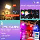 T-SUNUS RGB WiFi LED reflektor 100 W IP66 z aplikacijo | Shoptok.si