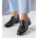 Gemre Black cut-out shoes Irene Cene