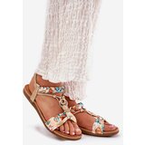ARTIKER Women's Flat Sandals With Woven Strap And Decoration | Shoptok.si