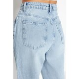 Trendyol Blue High Waist Long Straight Jeans | Shoptok.si