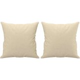  2-dijelni set sofa s jastucima krem od tkanine | shoptok.hr