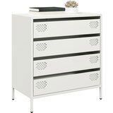 vidaXL Komoda bela 68x39x73,5 cm hladno valjano jeklo | Shoptok.si