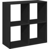 vidaXL Pregrada s knjižno omaro črna 69,5x29x69,5 cm inženirski les Cene