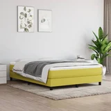 vidaXL Vzmetnica z žepkasto vzmetjo zelen 140x200x20 cm blago