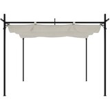  Pergola s pomičnim krovom krem 295 x 292 x 230 cm | Eponuda.com
