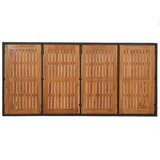  Vrtni stol s drvenom pločom crni 190 x 90 x 75 cm od poliratana | shoptok.hr