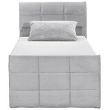 MID.YOU POSTELJA BOXSPRING 100 cm x 200 cm , tekstil, leseni material svetlo siva | Shoptok.si