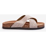EVENTO Women's Slippers on Cork Platform Beige Tesolen | shoptok.hr