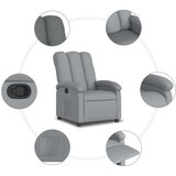 vidaXL Naslanjač svetlo siv blago | Shoptok.si