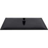  Glava za tuš od nehrđajućeg čelika 40 x 30 cm pravokutna crna | shoptok.hr