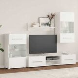 TV jedinice od 5 dijelova s LED rasvjetom Mat bijelo | shoptok.hr