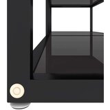 TV omarica črna 140x40x40,5 cm kaljeno steklo, (20730105) | Shoptok.si