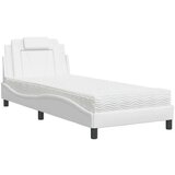  Krevet s madracem bijeli 80 x 200 cm od umjetne kože | shoptok.hr