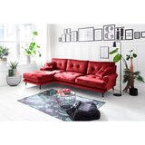MID.YOU KOTNA SEDEŽNA GARNITURA, žamet temno rdeča | Shoptok.si