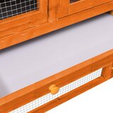  Kavez za zečeve 140 x 63 x 120 cm od masivne jelovine | shoptok.hr