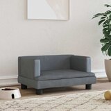  Krevet za pse tamnosivi 60 x 40 x 30 cm baršunasti | shoptok.hr