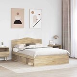  Konstrukcija postelje Sonoma 140 x 200 cm Masivno borovo les, (5000102221) | Shoptok.si