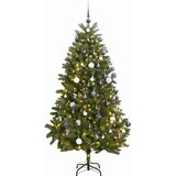  Umjetno božićno drvce 300 LED sa šarkama i kuglicama 300 cm | shoptok.hr