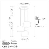 Opviq Luster Yozgat-N-1413, 45-114cm, 45 cm, 3xE27, Zelena | Eponuda.ba