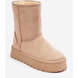 Boto PS1 Women's Snow Boots with Faux Fur Lining Beige Abrams Cijene
