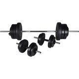  Stalak za čučnjeve sa setom dvoručnih/jednoručnih utega 60,5 kg | shoptok.hr