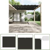  The Living Store Vertikalna markiza antracit 180x1200 cm tkanina oxford - Vertikalna Markiza, (21742626) | Shoptok.si