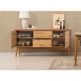 Hanah home vina 01 1048 atlantic pine dark blue (produžni trpezarijski sto, stolice i konzola (6 komada))
