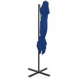  Konzolni suncobran s dvostrukim vrhom 250 x 250 cm azurni | shoptok.hr