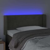  LED uzglavlje tamnosivo 103x16x78/88 cm baršunasto - Tamno siva 103 x 16 x 78/88 cm 1 | shoptok.hr