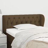  Uzglavlje s ušima tamnosmeđe 93x23x78/88 cm od tkanine | shoptok.hr