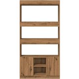 vidaXL Visoka komoda boja hrasta artisan 92x33x180cm konstruirano drvo | shoptok.hr