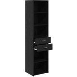  Highboard Crni hrast 45 x 42,5 x 185 cm Konstruirano drvo | Eponuda.com