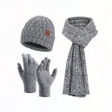 INF Komplet kape s toplim šalom in rokavicami Grey, (21543984) Cene