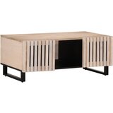 Furnova Klubska mizica bela 100x55x40 trden mangov les, (21915542) Cene