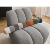 Bobochic Paris Svijetlo siva fotelja od bouclé tkanine Janissaire – | shoptok.hr