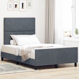vidaXL Krevetna konstrukcija Tamno siva 120x200 cm Baršun | shoptok.hr
