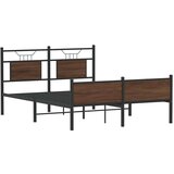 vidaXL Okvir kreveta bez madraca smeđi hrast 150x200 cm izrađeno drvo | shoptok.hr