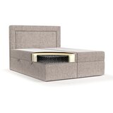 Maison de Rêve Svetlo rjava boxspring postelja s prostorom za shranjevanje 200x200 cm Imagine – | Shoptok.si