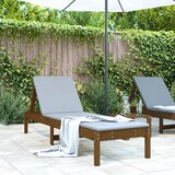 Maison Chic Ležalnik - Sončna ležalnik medeno rjav 199,5x60x74 cm trdna borovina, (22042751) | Shoptok.si