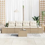  Set sofe 5 kom. Bež i krema poliratan | shoptok.hr