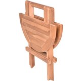 Garden Pleasure Okrogla vrtna mizica iz masivnega tika ø 50 cm Mitan – | Shoptok.si