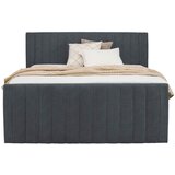 CARRYHOME POSTELJA BOXSPRING 160 cm x 200 cm , tekstil temno siva | Shoptok.si
