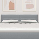 vidaXL Naslon za glavo Dvojni set Svetlo siva Tkanina 160 x 7 x 78 cm | Shoptok.si