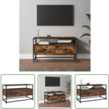 The Living Store TV omarica dimljeni hrast 80x35x45 cm inženirski les - TV Omarica, (21738292) | Shoptok.si